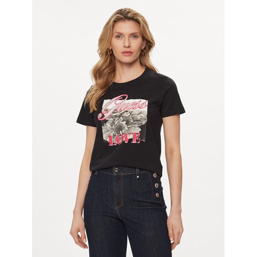 Guess T-Shirt Collage W4GI17 I3Z14 Czarny Regular Fit Guess XS MODIVO