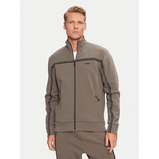 Boss Bluza Skaz 1 50523896 Szary Regular Fit ze sklepu MODIVO w kategorii Bluzy męskie - zdjęcie 182705642