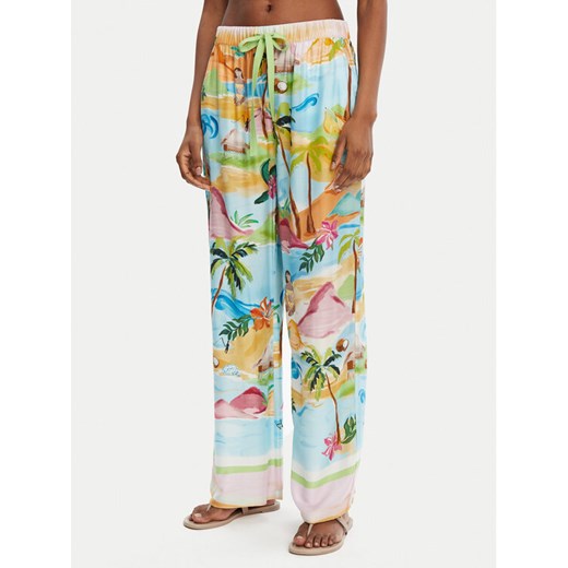 Seafolly Spodnie materiałowe South Pacific 55400-PA Kolorowy Relaxed Fit ze sklepu MODIVO w kategorii Spodnie damskie - zdjęcie 182705650