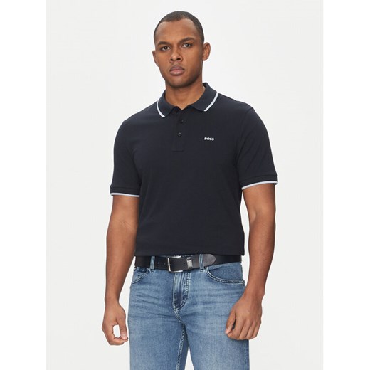 BOSS Polo Parlay 190 50494697 Granatowy Regular Fit ze sklepu MODIVO w kategorii T-shirty męskie - zdjęcie 182705653
