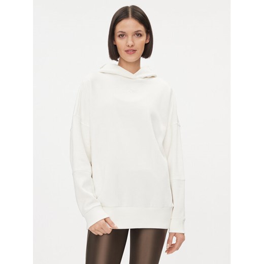 Reebok Bluza Lux IL2108 Biały Oversize ze sklepu MODIVO w kategorii Bluzy damskie - zdjęcie 182705672