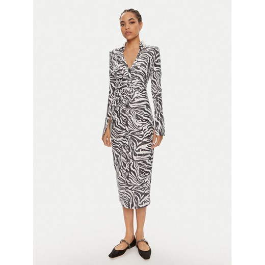 ROTATE Sukienka koktajlowa Simone 1125782959 Czarny Slim Fit ze sklepu MODIVO w kategorii Sukienki - zdjęcie 182705702