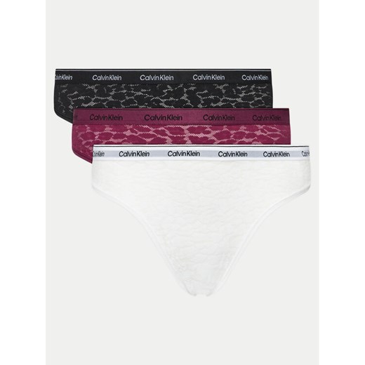 Calvin Klein Underwear Komplet 3 par fig brazylijskich 000QD5225E Kolorowy ze sklepu MODIVO w kategorii Majtki damskie - zdjęcie 182705730