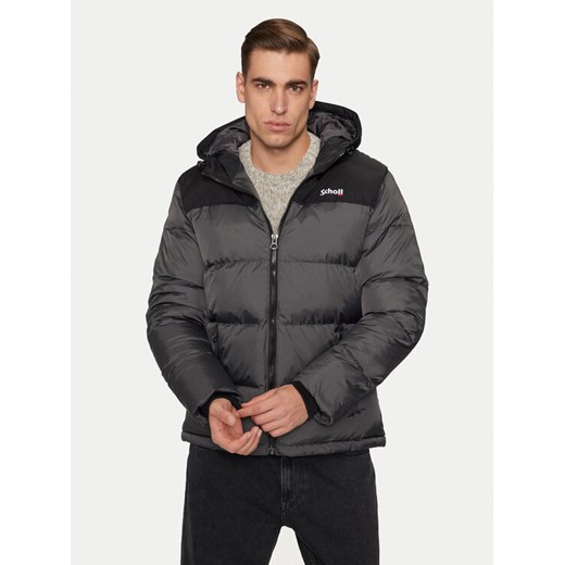 SCHOTT N.Y.C. Kurtka zimowa UTAH2 Szary Regular Fit ze sklepu MODIVO w kategorii Kurtki męskie - zdjęcie 182705751