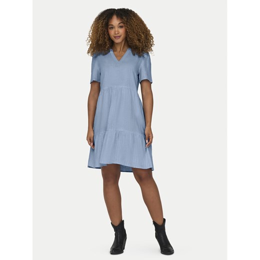 ONLY Sukienka letnia Tiri-Caro 15310970 Błękitny Regular Fit ze sklepu MODIVO w kategorii Sukienki - zdjęcie 182705810