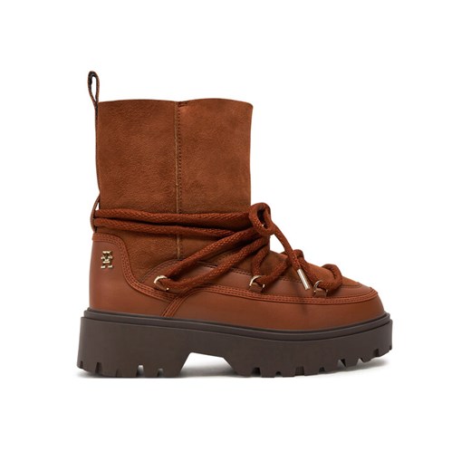 Tommy Hilfiger Śniegowce FW0FW08085 Brązowy ze sklepu MODIVO w kategorii Śniegowce damskie - zdjęcie 182705830