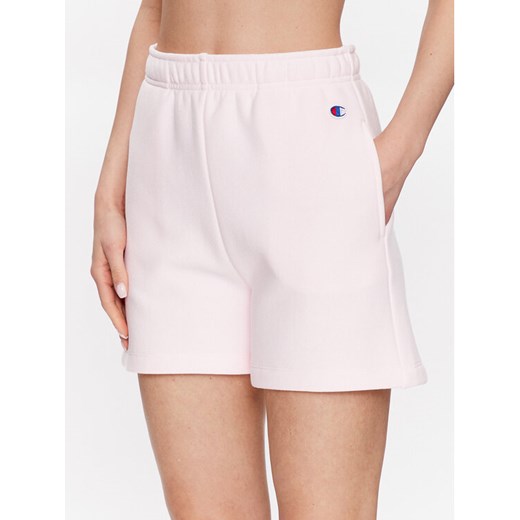 Champion Szorty sportowe Minimal Reverse Weave 116247 Różowy Regular Fit ze sklepu MODIVO w kategorii Szorty - zdjęcie 182705911