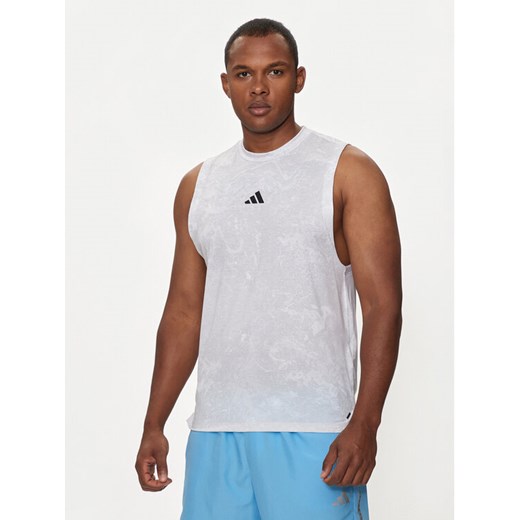 adidas Koszulka techniczna Power Workout IS3843 Biały Regular Fit ze sklepu MODIVO w kategorii T-shirty męskie - zdjęcie 182705951