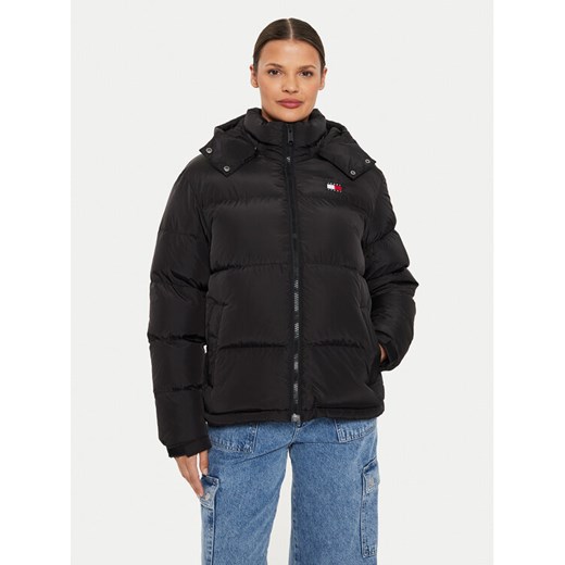 Tommy Jeans Kurtka puchowa Alaska DW0DW18610 Czarny Regular Fit ze sklepu MODIVO w kategorii Kurtki damskie - zdjęcie 182705962