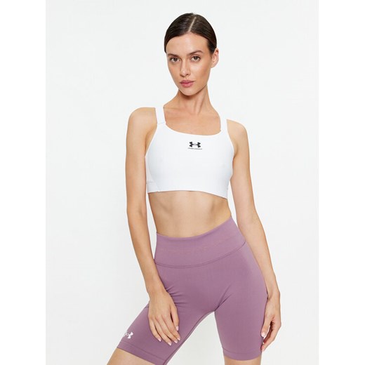 Under Armour Biustonosz sportowy Ua Hg Armour High 1379195 Biały Compression Fit ze sklepu MODIVO w kategorii Biustonosze - zdjęcie 182705964