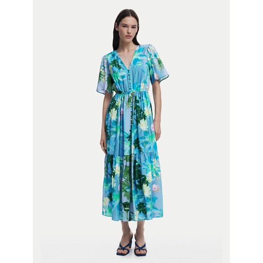 Desigual Sukienka koszulowa Nancy 25SWVW18 Niebieski Regular Fit ze sklepu MODIVO w kategorii Sukienki - zdjęcie 182705970
