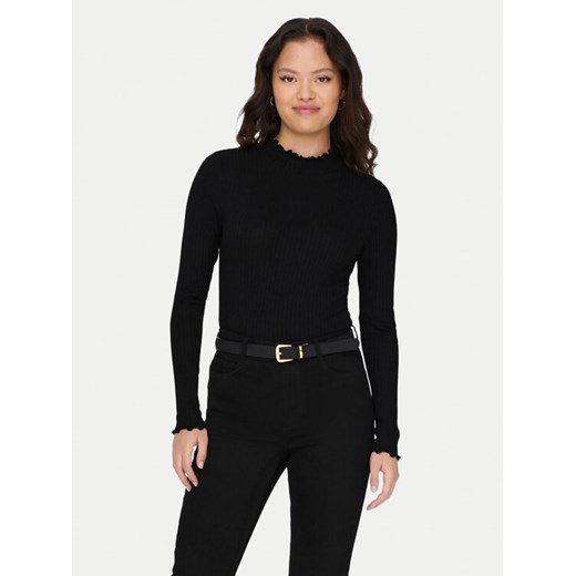 JDY Bluzka Fransiska 15228065 Czarny Slim Fit ze sklepu MODIVO w kategorii Bluzki damskie - zdjęcie 182705990