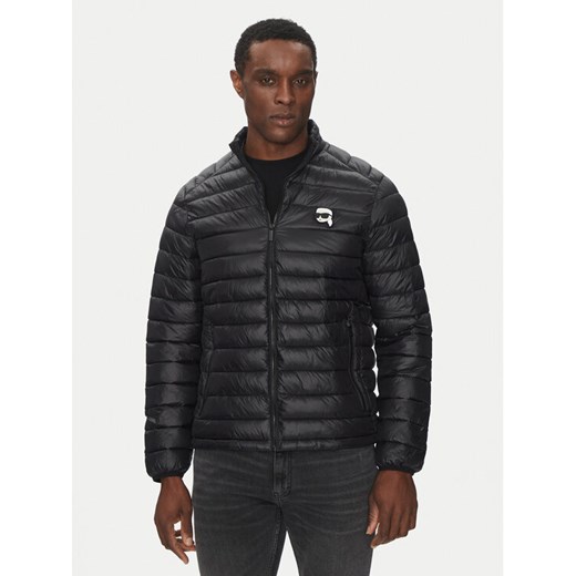 KARL LAGERFELD Kurtka przejściowa 505710 500590 Czarny Regular Fit ze sklepu MODIVO w kategorii Kurtki męskie - zdjęcie 182706064