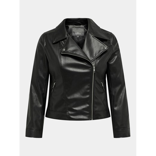 ONLY Carmakoma Kurtka z imitacji skóry Becca 15313535 Czarny Slim Fit ze sklepu MODIVO w kategorii Kurtki damskie - zdjęcie 182706110