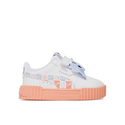 Puma Sneakersy Carina 3.0 HK&FR V Inf 401421 01 Biały ze sklepu MODIVO w kategorii Buty sportowe dziecięce - zdjęcie 182706132