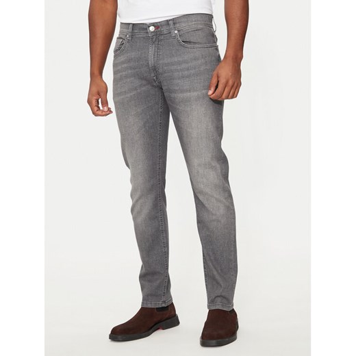 Hechter Paris Jeansy 26050 142361 Szary Regular Fit ze sklepu MODIVO w kategorii Jeansy męskie - zdjęcie 182706234