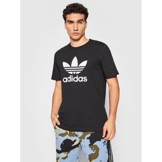 adidas T-Shirt adicolor Classics Trefoil H06642 Czarny Regular Fit ze sklepu MODIVO w kategorii T-shirty męskie - zdjęcie 182706252