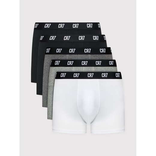 Cristiano Ronaldo CR7 Komplet 5 par bokserek Basic Trunk 5-Pack 8106-49-2400 Szary ze sklepu MODIVO w kategorii Majtki męskie - zdjęcie 182706300