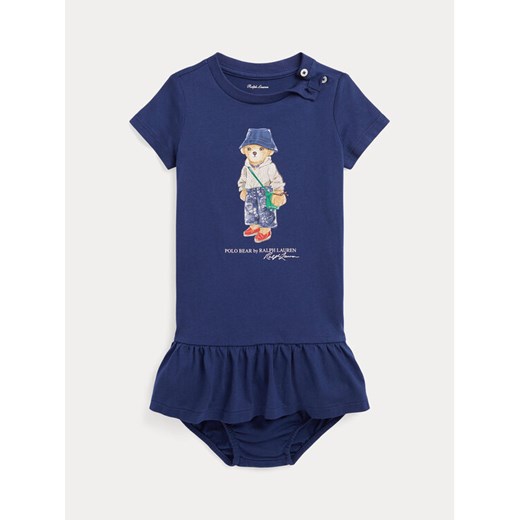 Polo Ralph Lauren Sukienka codzienna 310909701001 Granatowy Regular Fit ze sklepu MODIVO w kategorii Body niemowlęce - zdjęcie 182706403