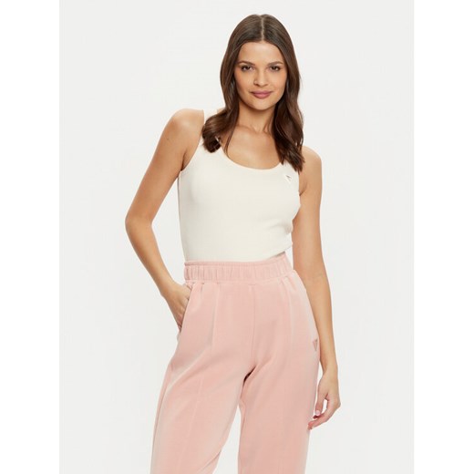 Guess Top V4YP06 K8RT2 Écru Regular Fit ze sklepu MODIVO w kategorii Bluzki damskie - zdjęcie 182706421