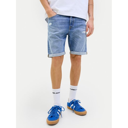 Jack&Jones Szorty jeansowe Rick 12269612 Niebieski Regular Fit ze sklepu MODIVO w kategorii Spodenki męskie - zdjęcie 182706473