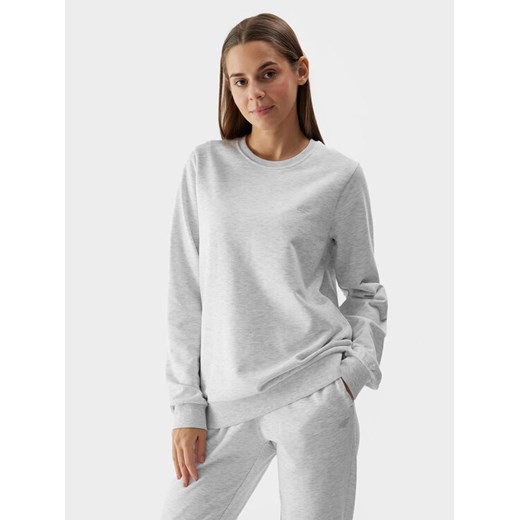 4F Bluza 4FWSS24TSWSF0954 Szary Regular Fit ze sklepu MODIVO w kategorii Bluzy damskie - zdjęcie 182706590