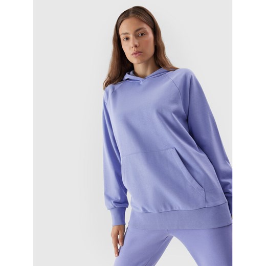 4F Bluza 4FAW23TSWSF0725 Niebieski Regular Fit ze sklepu MODIVO w kategorii Bluzy damskie - zdjęcie 182706600