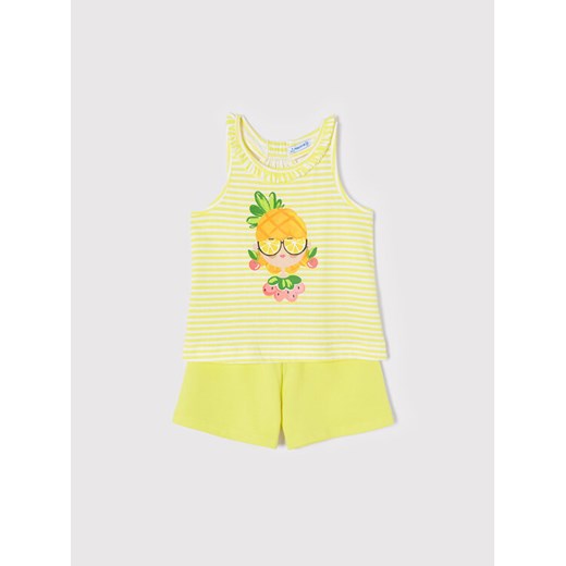 Mayoral Komplet top i spodenki 3284 Żółty Regular Fit Mayoral 8Y MODIVO