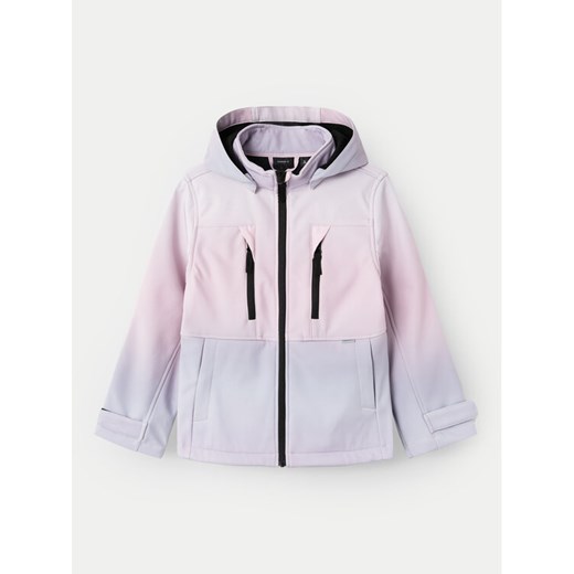 NAME IT Kurtka softshell Alfa 13232120 Różowy Regular Fit ze sklepu MODIVO w kategorii Kurtki dziewczęce - zdjęcie 182706661