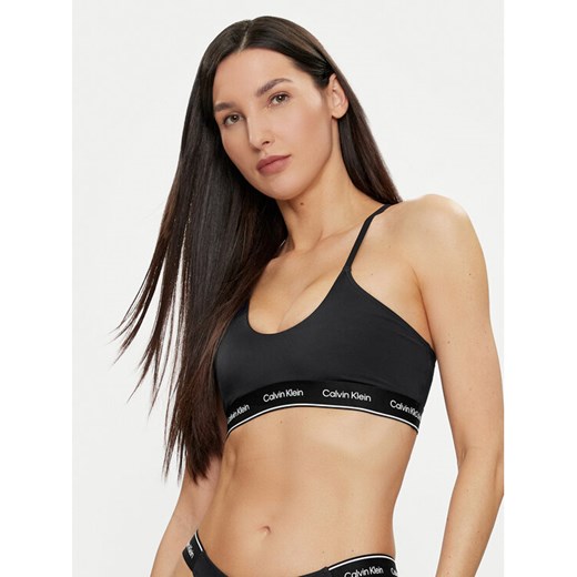 Calvin Klein Swimwear Góra od bikini KW0KW02426 Czarny ze sklepu MODIVO w kategorii Stroje kąpielowe - zdjęcie 182706662