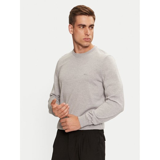 Boss Sweter Botto-L 50476364 Szary Regular Fit ze sklepu MODIVO w kategorii Swetry męskie - zdjęcie 182706691