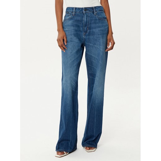 BOSS Jeansy Crossroad Super 50522849 Niebieski Boyfriend Fit ze sklepu MODIVO w kategorii Jeansy damskie - zdjęcie 182706754