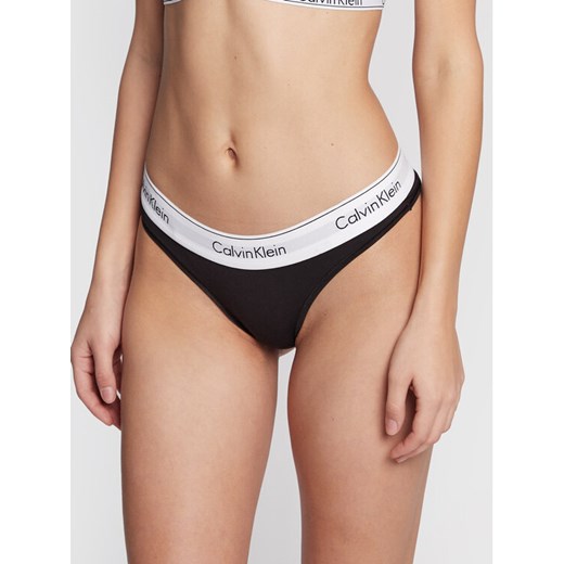 Calvin Klein Underwear Figi brazylijskie 000QF5981E Czarny ze sklepu MODIVO w kategorii Majtki damskie - zdjęcie 182706801