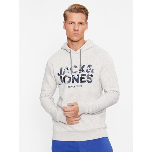 Jack&Jones Bluza James 12235338 Szary Regular Fit ze sklepu MODIVO w kategorii Bluzy męskie - zdjęcie 182706812