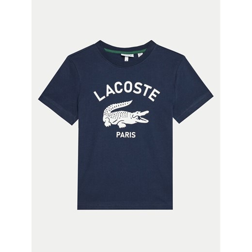 Lacoste T-Shirt TJ3003 Granatowy Regular Fit ze sklepu MODIVO w kategorii T-shirty chłopięce - zdjęcie 182706873