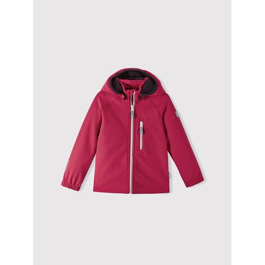 Reima Kurtka softshell Vantti 5100009A Czerwony Regular Fit ze sklepu MODIVO w kategorii Kurtki dziewczęce - zdjęcie 182707003