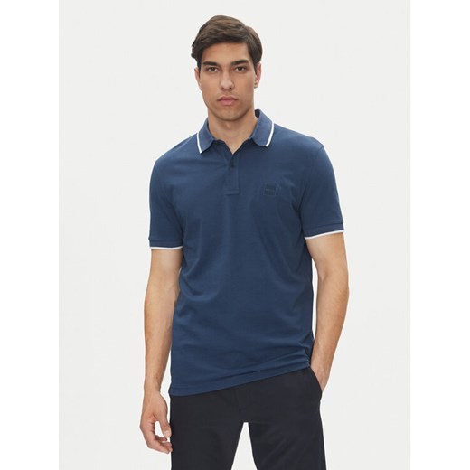BOSS Polo Passertip 50507699 Niebieski Slim Fit ze sklepu MODIVO w kategorii T-shirty męskie - zdjęcie 182707014