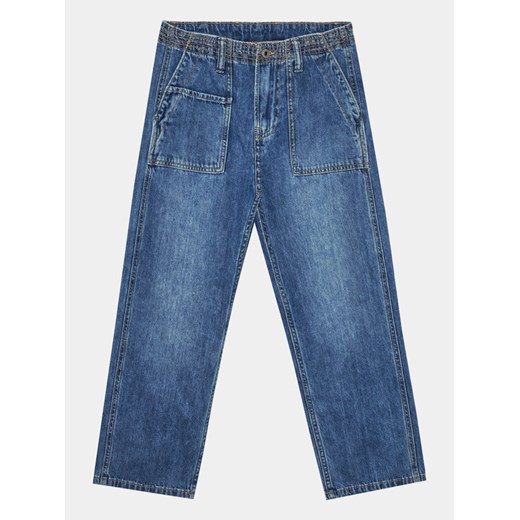 Pepe Jeans Jeansy Loose Jeans Utility Jr PB202139 Niebieski Loose Fit ze sklepu MODIVO w kategorii Spodnie dziewczęce - zdjęcie 182707032