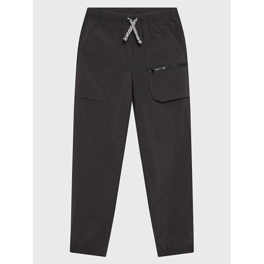 Jack Wolfskin Spodnie outdoor Teen 1609861 Czarny Regular Fit ze sklepu MODIVO w kategorii Spodnie chłopięce - zdjęcie 182707051