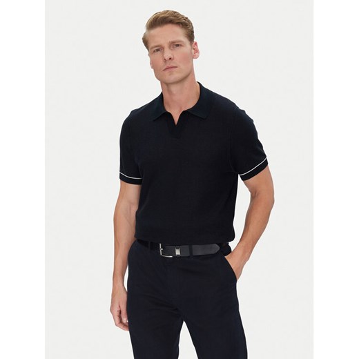 BOSS Polo H-Jianluca 50537654 Granatowy Regular Fit ze sklepu MODIVO w kategorii Swetry męskie - zdjęcie 182707144