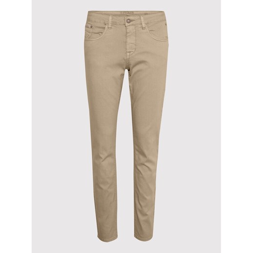 Cream Spodnie materiałowe Lotte Plain Twill 10606565 Beżowy Regular Fit ze sklepu MODIVO w kategorii Spodnie damskie - zdjęcie 182707154