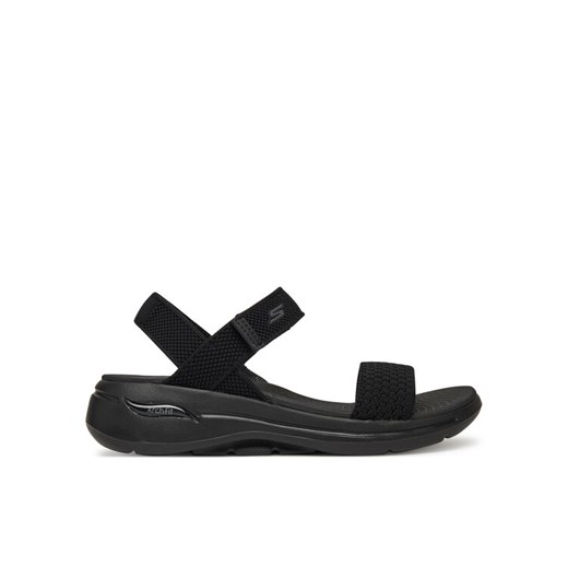 Skechers Sandały Go Walk Arch Fit Sandal-Polished 140264/BBK Czarny ze sklepu MODIVO w kategorii Sandały damskie - zdjęcie 182707161