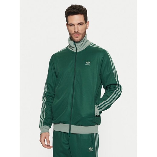 adidas Bluza adicolor Classics Beckenbauer JP2520 Zielony Slim Fit ze sklepu MODIVO w kategorii Bluzy męskie - zdjęcie 182707191