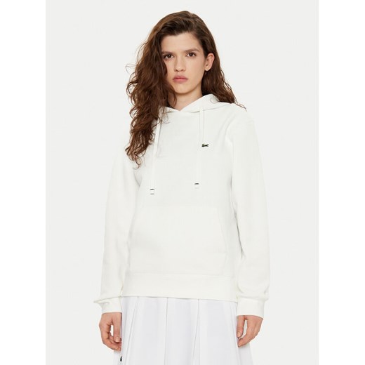 Lacoste Bluza SF8346 Écru Regular Fit ze sklepu MODIVO w kategorii Bluzy damskie - zdjęcie 182707203