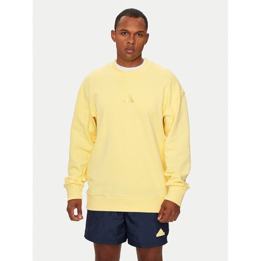 adidas Bluza ALL SZN French Terry IY6549 Żółty Loose Fit XL MODIVO