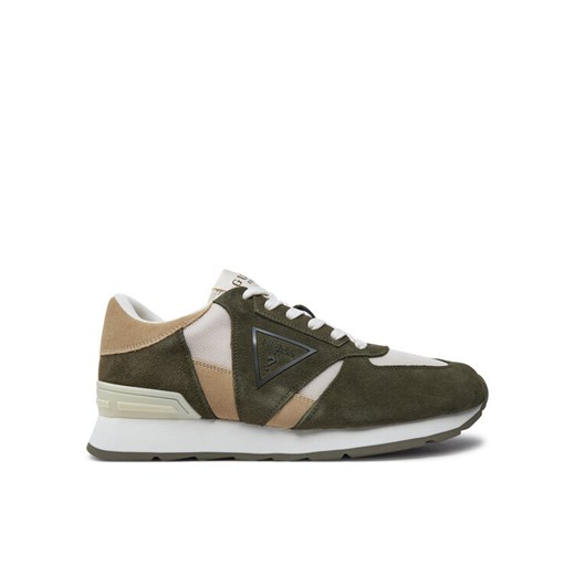 Guess Sneakersy Fano FMFFAN FAB12 Khaki ze sklepu MODIVO w kategorii Buty sportowe męskie - zdjęcie 182707222