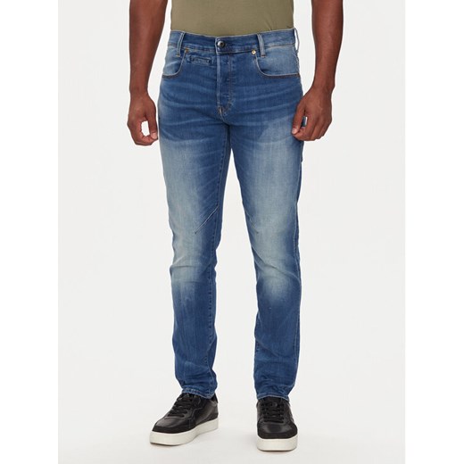 G-Star Raw Jeansy D-Staq D06761-8968 Granatowy Slim Fit ze sklepu MODIVO w kategorii Jeansy męskie - zdjęcie 182707342