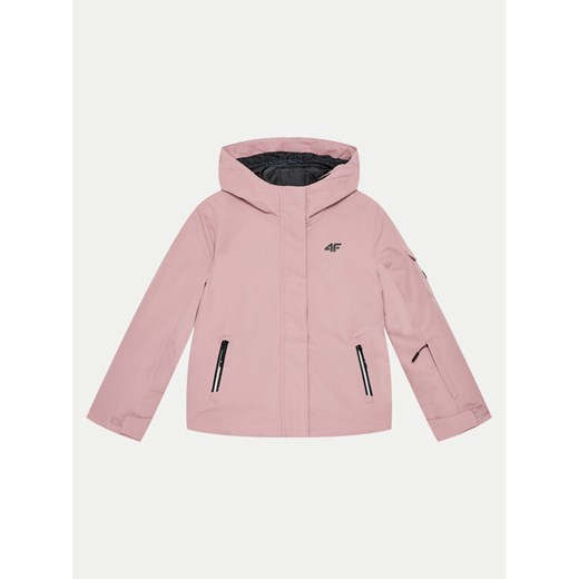 4F Kurtka snowboardowa 4FJWAW24TTJAF549 Beżowy Loose Fit ze sklepu MODIVO w kategorii Kurtki dziewczęce - zdjęcie 182707462