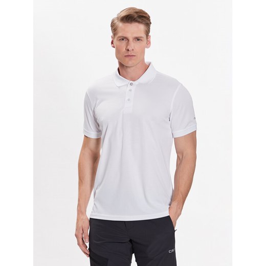 CMP Polo 3T60077 Biały Regular Fit ze sklepu MODIVO w kategorii T-shirty męskie - zdjęcie 182707463