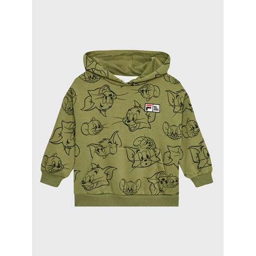 Fila Bluza Tulsa 771192 Zielony Regular Fit ze sklepu MODIVO w kategorii Bluzy chłopięce - zdjęcie 182707464